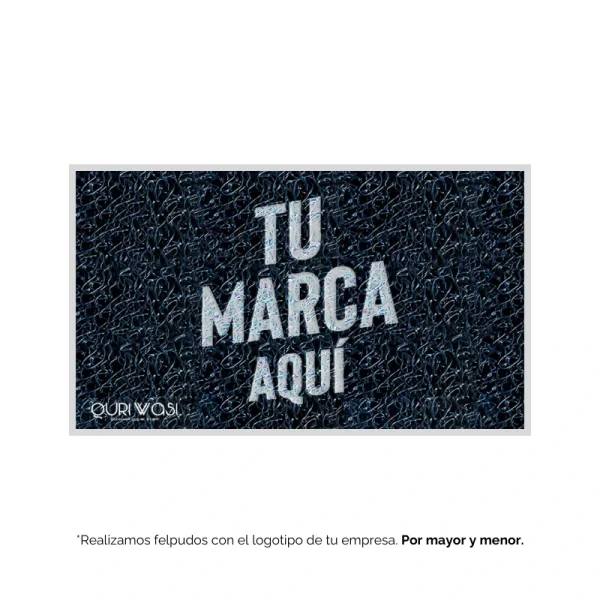 Felpudo con Logo Azul Marino – Personalizado