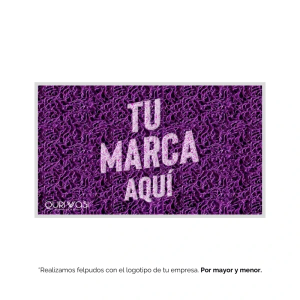 Felpudo con Logo Violeta – Personalizado