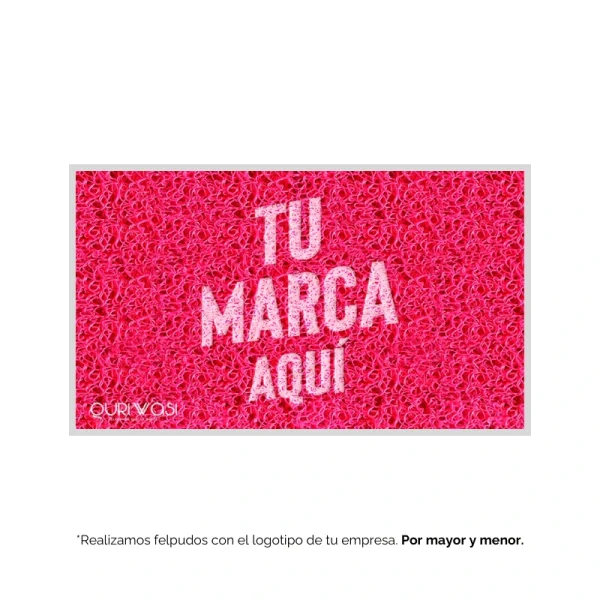 Felpudo con Logo Rosado – Personalizado