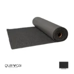 Rollo de felpudo atrapamugre gris oscuro de 12 mm, medida 1.20 × 12 m