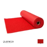 Rollo de felpudo atrapamugre rojo de 12 mm, medida 1.20 × 12 m